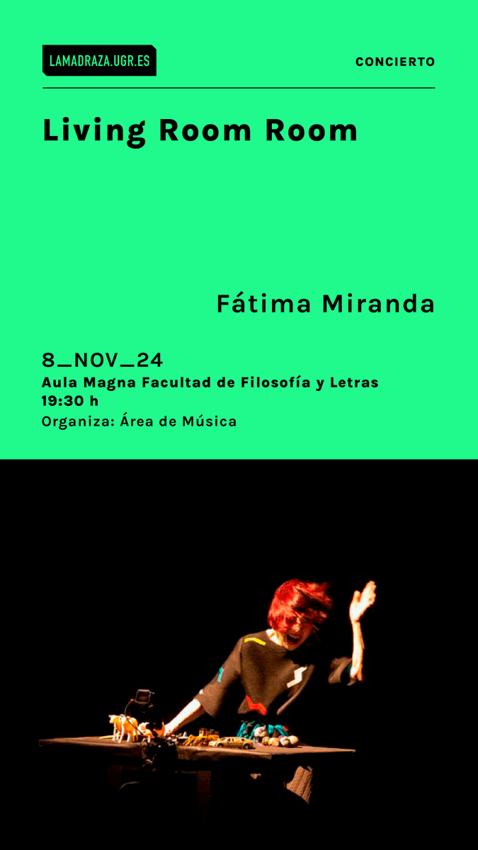 La Madraza.CCCUGR (@lamadrazacccugr) on Twitter photo #ConciertosUGR | ¡Atención! ¡Atención! ¡Atención! ¡Viene Fátima Miranda!
#AgendaUGR: FÁTIMA MIRANDA. Living Room Room | 8 nov | 19:30 h | <a href="/FyL_UGR/">Filosofía y Letras</a> | Entrada libre hasta completar aforo.
#Programa: Más info 👇
lamadraza.ugr.es/evento/fatima-…
📸Fotografías copyright de Alice Kaothic #ConciertosUGR | ¡Atención! ¡Atención! ¡Atención! ¡Viene Fátima Miranda!
#AgendaUGR: FÁTIMA MIRANDA. Living Room Room | 8 nov | 19:30 h | <a href="/FyL_UGR/">Filosofía y Letras</a> | Entrada libre hasta completar aforo.
#Programa: Más info 👇
lamadraza.ugr.es/evento/fatima-…
📸Fotografías copyright de Alice Kaothic
