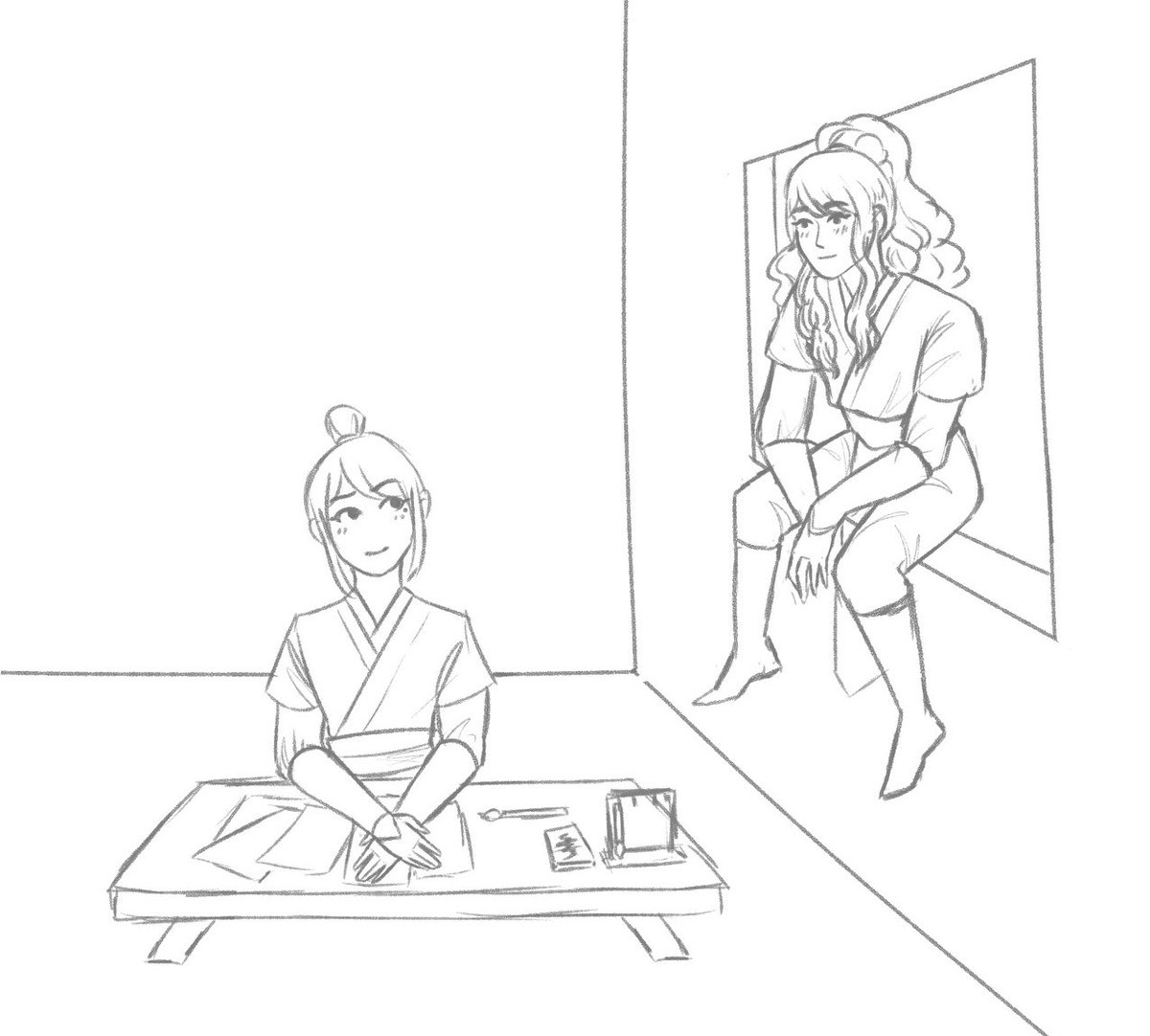 Day twenty six! Figured a little disciple days time would fit this prompt. :3 

[ #tgcf #quanyizhen #yinyu #quanyin ]