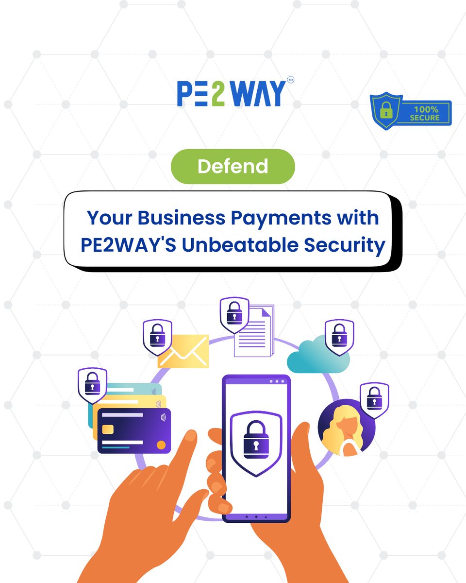PE2WAY_'s tweet image. Security is what we deliver💥💳

#payments #paymentgateway #paymentgatewaysolutions #payment