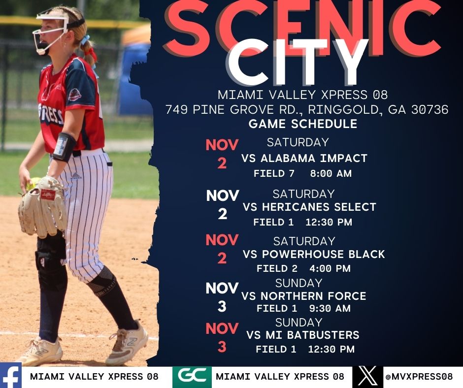 Miami Valley Xpress 08 (@mvxpress08) on Twitter photo We're rolling to Chattanooga this weekend for our final tournament of the fall! Check us out on GameChanger! 🚂🚂 We're rolling to Chattanooga this weekend for our final tournament of the fall! Check us out on GameChanger! 🚂🚂