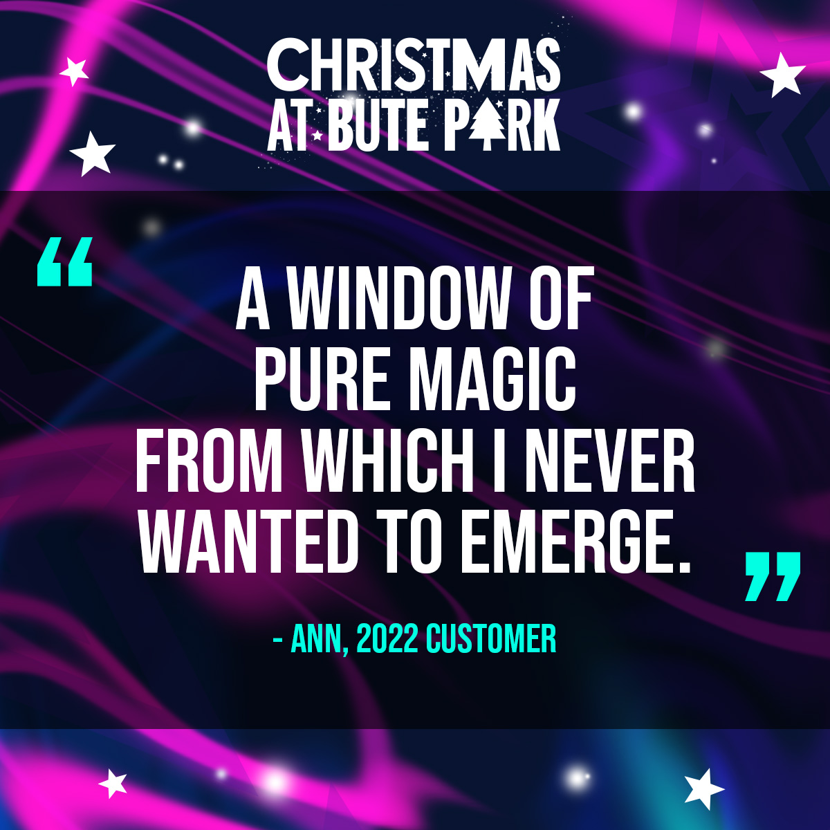 Don't just take our word for it!

See what previous guests had to say about Christmas at Bute Park 👀

🎟 christmasatbutepark.com