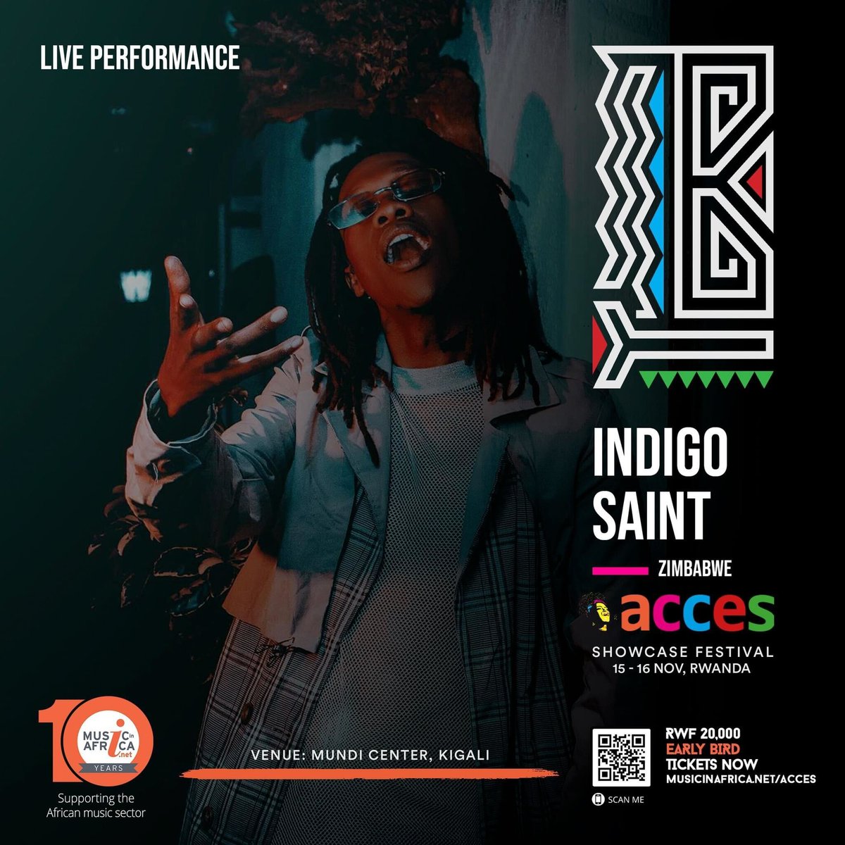 scriptsandbars's tweet image. We are excited to announce that through Scripts and Bars music accelerator programme, Indigo Saint will be performing will be at the ACCES Showcase Festival in Kigali, Rwanda, taking place from November 14th to 16th. 

#ScriptsandBars  #BCArtsSSA #ACCES2024
