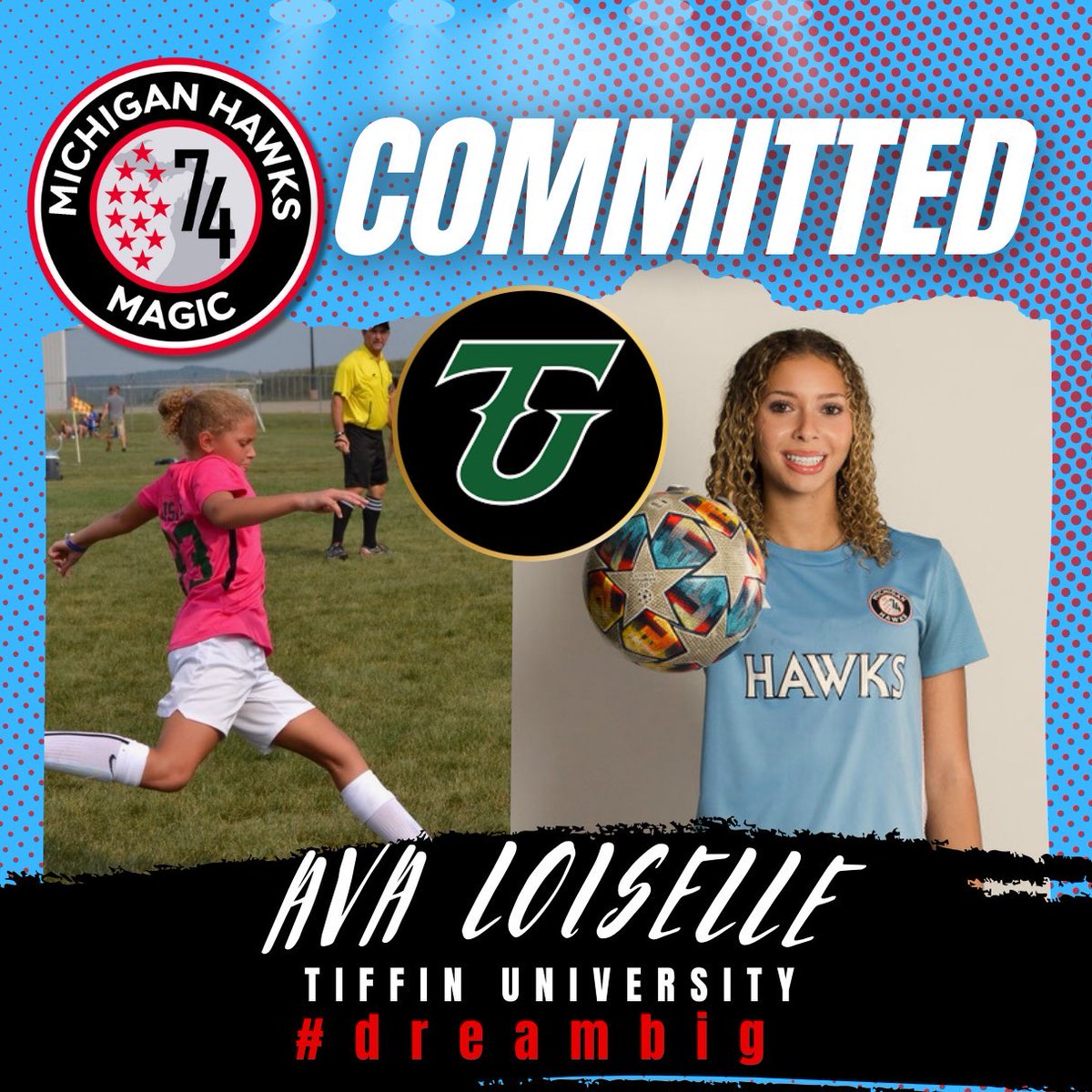 Michigan Hawks (@mihawks1974) on Twitter photo 🎉 Huge congratulations to Ava Loiselle on her commitment to play soccer at Tiffin University! 🐉 After four amazing years with the <a href="/MIHawks1974/">Michigan Hawks</a> Magic and a foundation built at United FC, Ava’s hard work is paying off! Keep shining, Ava! 🌟 #DreamBig <a href="/ECNLgirls/">ECNL Girls</a> 🎉 Huge congratulations to Ava Loiselle on her commitment to play soccer at Tiffin University! 🐉 After four amazing years with the <a href="/MIHawks1974/">Michigan Hawks</a> Magic and a foundation built at United FC, Ava’s hard work is paying off! Keep shining, Ava! 🌟 #DreamBig <a href="/ECNLgirls/">ECNL Girls</a>