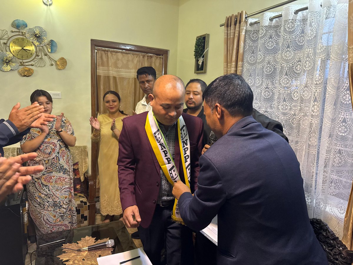 nppmeghalaya's tweet photo. Today a felicitation program of the newly elected NPYF President of #Umsning Block “Angelstar Khonghat was organised at the residence of Kong Macdalyne S. Mawlong in Umsning Block 4, Ladsharai. NPYF Ri Bhoi District President Pyndap Wahlang, #NPYF President of #Shillong City https://t.co/GIl1cSrxsh