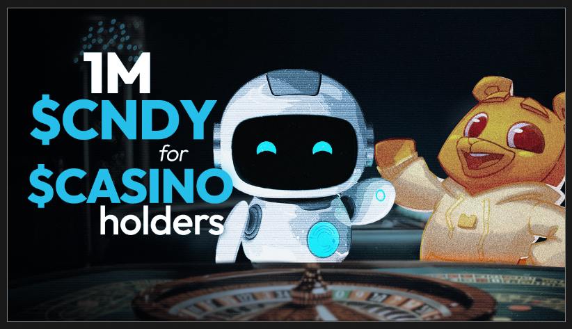 CryptoCasino.com (@cryptocasino) on Twitter photo 🚀 1 MILLION $CNDY GIVEAWAY TO $CASINO HOLDERS
<a href="/Real_Sugarverse/">Sugarverse</a> has a launch & TGE is this Q4 💸
10 winners. Snapshot by Monday 4th NOV 23:59 UTC
Grab $Casino at token.cryptocasino.com
1. Like & RT
2. Follow @cryptocasino & @real_sugrarverse
3. join t.me/CryptoCasino_O… 🚀 1 MILLION $CNDY GIVEAWAY TO $CASINO HOLDERS
<a href="/Real_Sugarverse/">Sugarverse</a> has a launch & TGE is this Q4 💸
10 winners. Snapshot by Monday 4th NOV 23:59 UTC
Grab $Casino at token.cryptocasino.com
1. Like & RT
2. Follow @cryptocasino & @real_sugrarverse
3. join t.me/CryptoCasino_O…