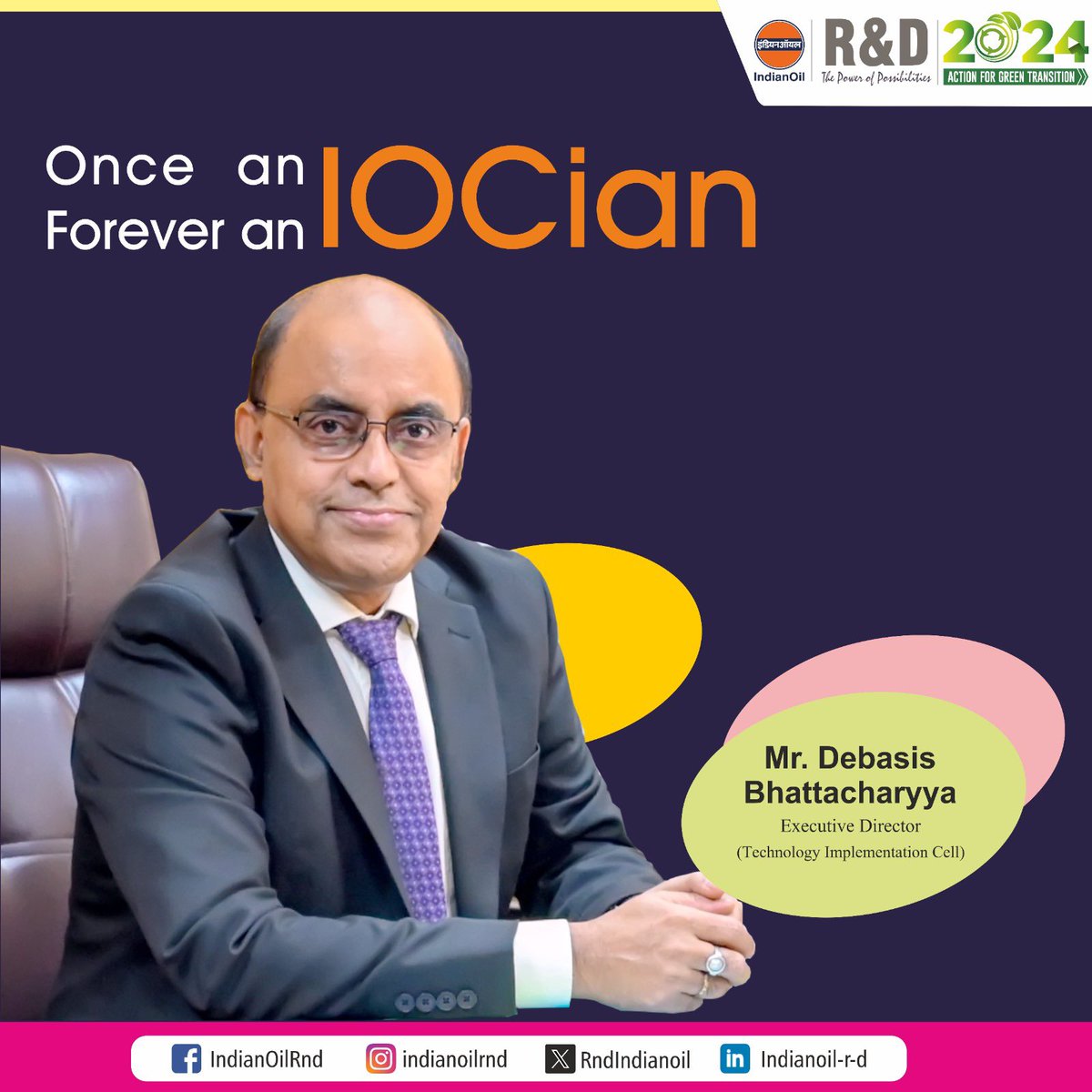 RndIndianoil's tweet image. Mr. Debasis Bhattacharyya, a true pioneer in IndianOil’s tech transformation, shaped R&amp;amp;D in Petroleum Refining with 30+ years of innovation and leadership. His legacy will inspire for years to come. Best wishes ahead!

#IndianOil #TechnologicalTransformation #R&amp;amp;DLeadership