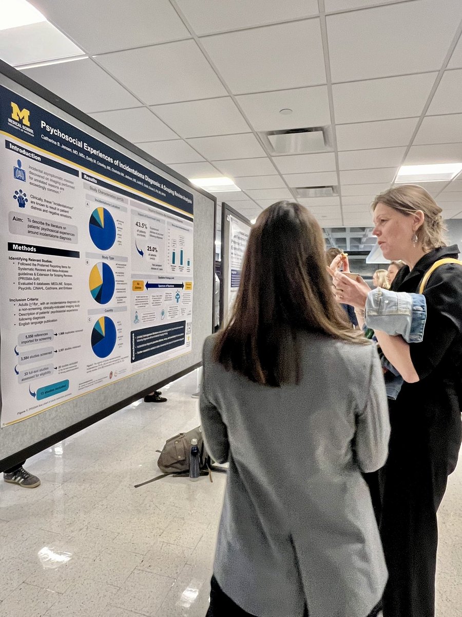 Susie Pitt, MD MPHS (@susieqp8) on Twitter photo This poster at #SMDM2024 by <a href="/catjens/">Catherine Jensen MD MSc</a> was 🔥🔥🔥
So much engagement to learn about psychosocial effects of diagnosis with an icidentaloma
@UMichCHOPFellow <a href="/ncspMICHIGAN/">Nat’l Clinician Scholars Program at U-M IHPI</a> This poster at #SMDM2024 by <a href="/catjens/">Catherine Jensen MD MSc</a> was 🔥🔥🔥
So much engagement to learn about psychosocial effects of diagnosis with an icidentaloma
@UMichCHOPFellow <a href="/ncspMICHIGAN/">Nat’l Clinician Scholars Program at U-M IHPI</a>