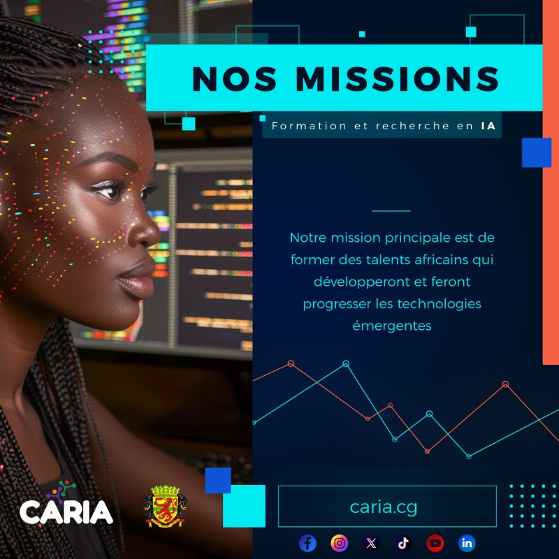 caria_congo's tweet photo. Centre Africain de Recherche en Intelligence Artificielle (CARIA) https://t.co/5u7IAw8RF6