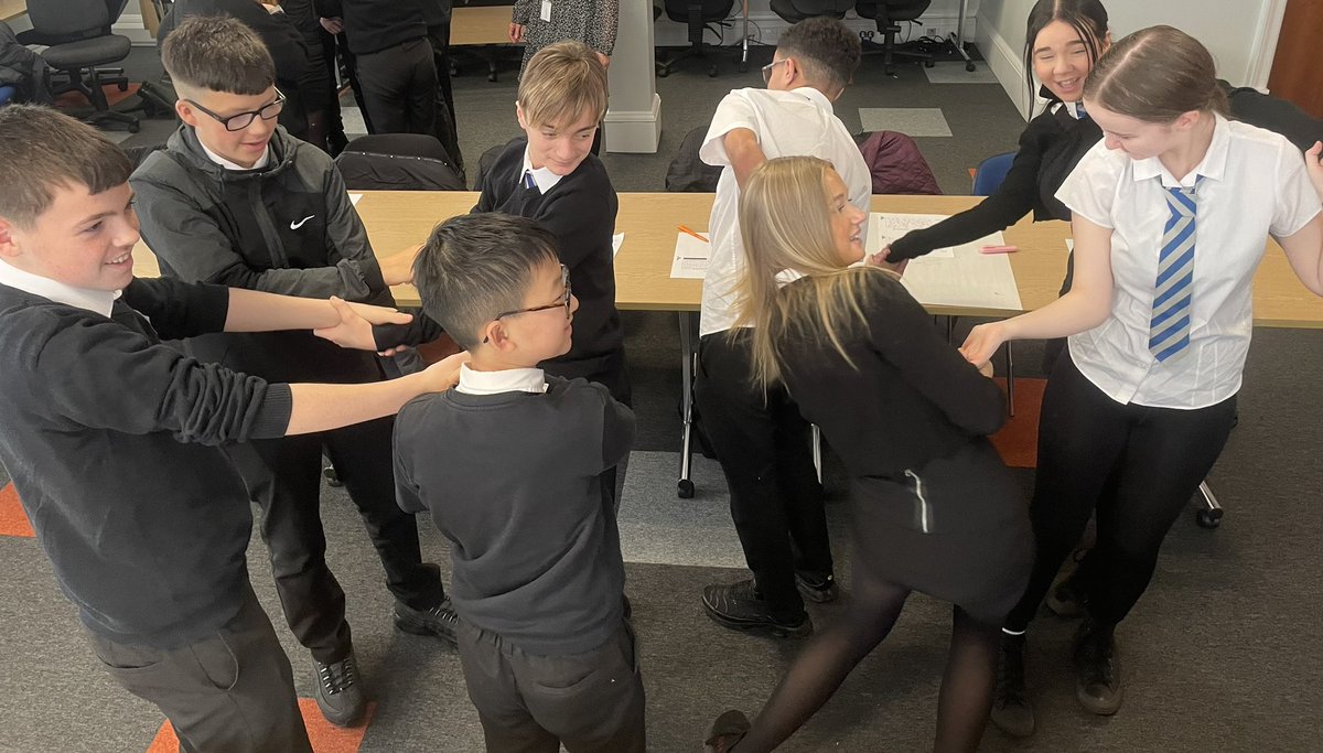 S3 pupils having lots of fun today @WestCollScotland International Business Day. We are learning lots about different career paths and using our own skills to participate in the day long competition 🤞🏼📈😁