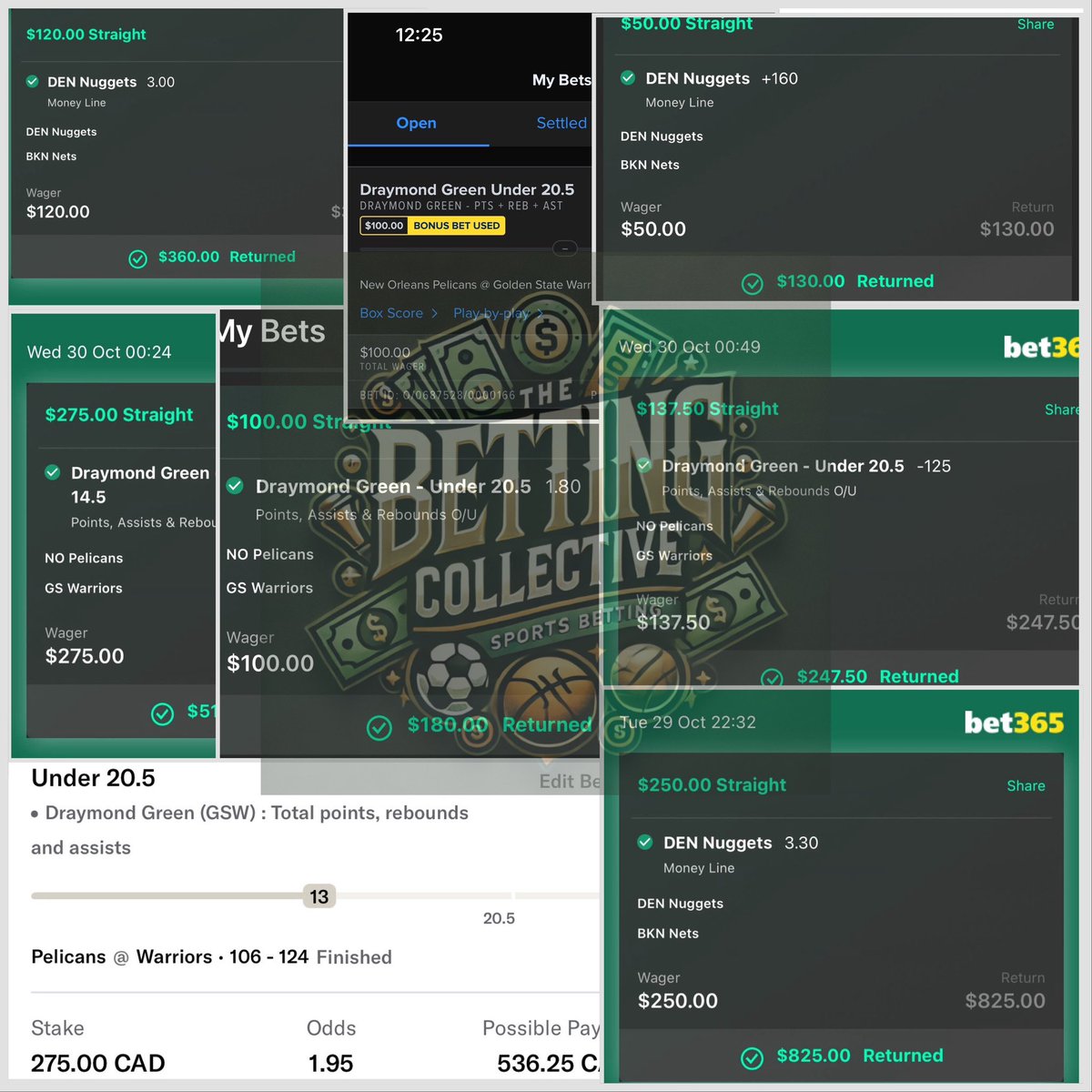 Last night’s recap:
Lottos ✅
Sharp straights ✅

We do it all here at The Betting Collective 

Link in bio!