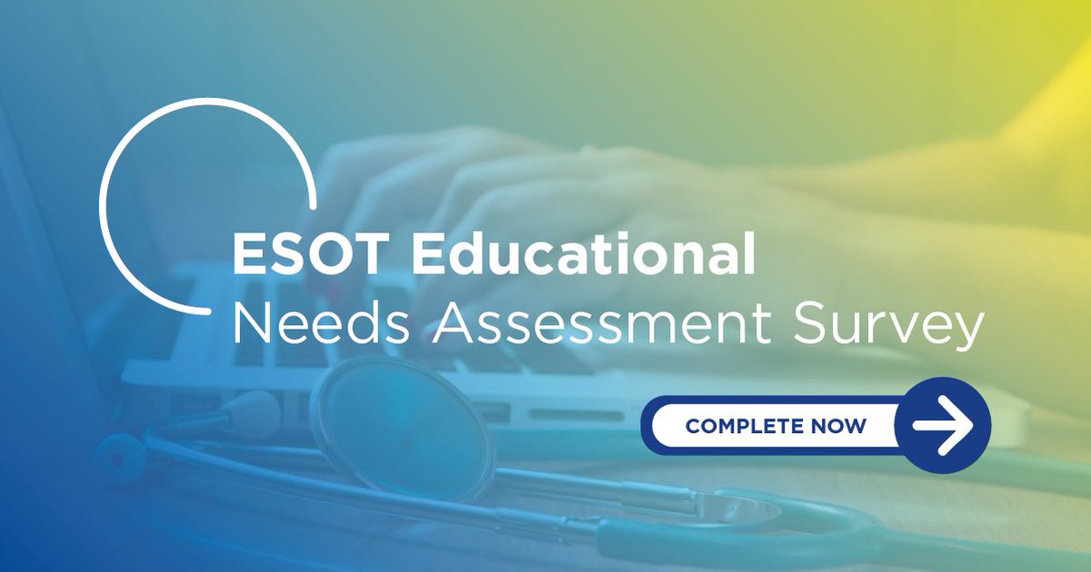 Luca Toti (@lucatoti74) on Twitter photo 📢 Your voice matters!
Make a difference in the future of #ESOTeducation <a href="/ESOTtransplant/">ESOTtransplant</a> by taking part in our 🆕 survey.
⏱️ It only takes 10-15 minutes of your time!
🔗go.esot.org/edu_needs_2024
<a href="/laura_contessi/">Laura_Contessi</a> <a href="/devisomey/">Devi Mey 🇨🇭🇮🇹🇰🇭</a> <a href="/daniele_dondo/">daniele dondossola</a> <a href="/hessheimer/">Amelia Hessheimer</a> <a href="/Dra_BelloIrene/">Irene</a> 📢 Your voice matters!
Make a difference in the future of #ESOTeducation <a href="/ESOTtransplant/">ESOTtransplant</a> by taking part in our 🆕 survey.
⏱️ It only takes 10-15 minutes of your time!
🔗go.esot.org/edu_needs_2024
<a href="/laura_contessi/">Laura_Contessi</a> <a href="/devisomey/">Devi Mey 🇨🇭🇮🇹🇰🇭</a> <a href="/daniele_dondo/">daniele dondossola</a> <a href="/hessheimer/">Amelia Hessheimer</a> <a href="/Dra_BelloIrene/">Irene</a>