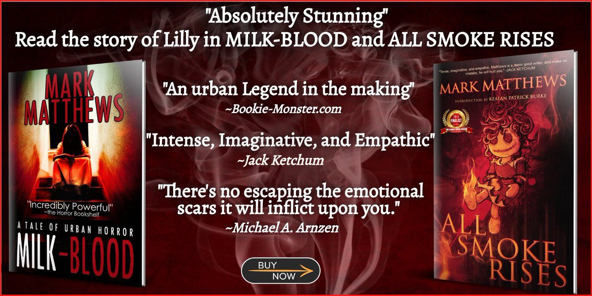matthews_mark's tweet photo. MILK-BLOOD and ALL SMOKE RISES
based on more truth than you'd ever believe.
➡️https://t.co/k2RhR03JFN

"Holy Hell. Level up. This book scared me REAL GOOD. I wasn't prepared with how dark and depraved this one was going to get. And neither are you." —Sadie Hartman https://t.co/rDtWpTuI4P