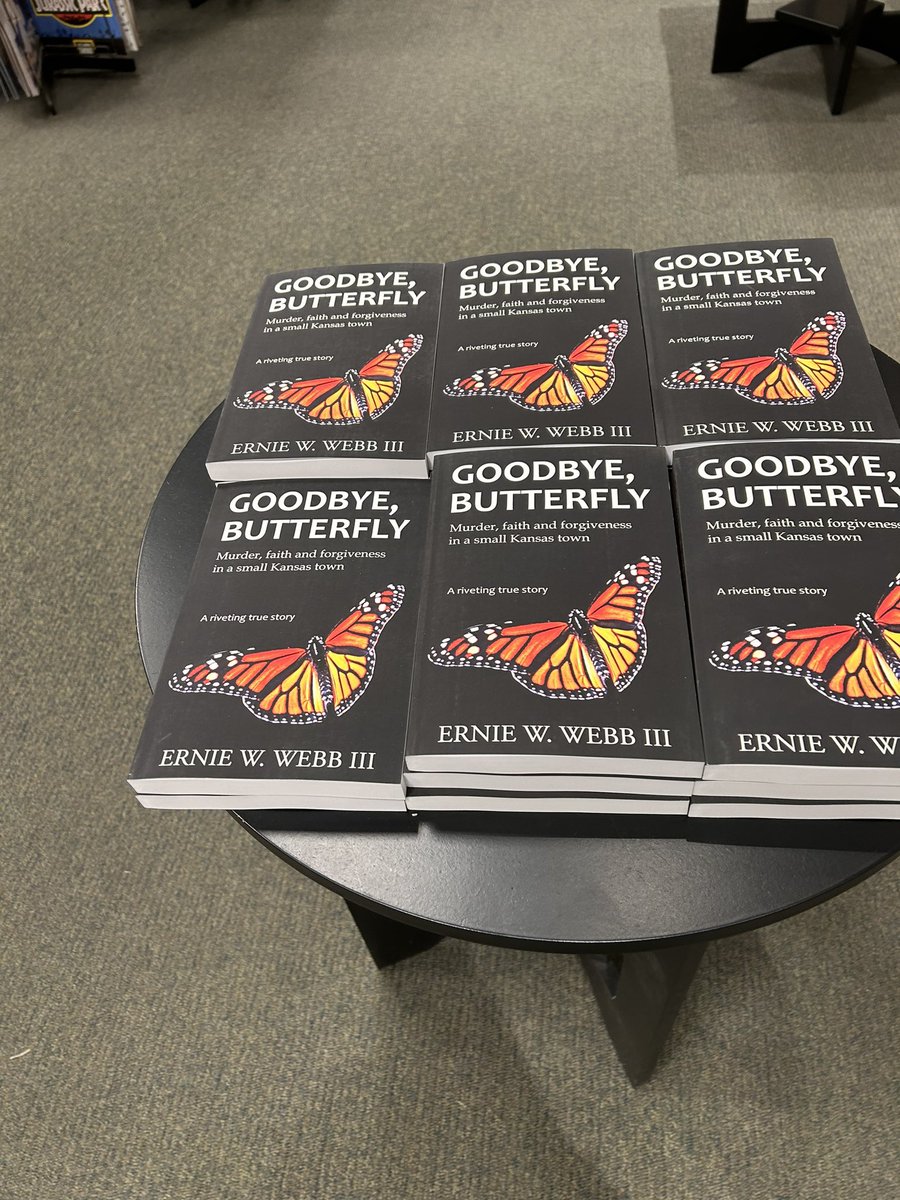 Ernie_Webb_3's tweet photo. Your boy’s book is finally at the Topeka Barnes &amp; Noble! It’s easy to find at the front of the store. #goodbyebutterfly https://t.co/W2Pu202MHg