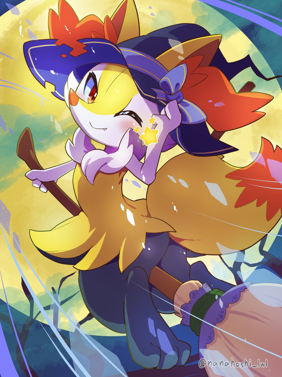 nanahoshi_lwl's tweet photo. 魔女っ狐テールナーちゃん
#ポケモンイラスト #Halloween https://t.co/6zMw1Tyrzf