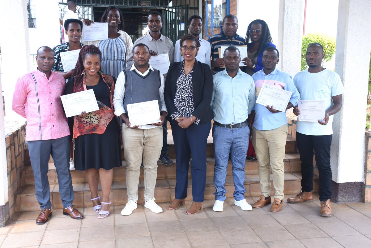 RARICO8's tweet photo. Live: ten cooperative members certified as Master trainers in effective cooperative governance and management, audit and business planning @ricem. They had 10 days of training and are ready to disseminate the acquired knowledge to the livestock farmers especially cooperatives. https://t.co/YiUdGAZRzd