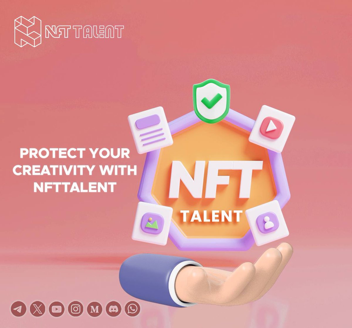 icbx_network's tweet photo. 🔒 Protect your digital rights with NFTTalent! 🎨🛡️
Tokenize your work and take full control of its use and monetization. 🚀
The future is here—don’t miss ICB Verse! 🔥🎓
#NFTTalent #Blockchain #DigitalRights #CreativeOwnership https://t.co/nTk00sQcv4