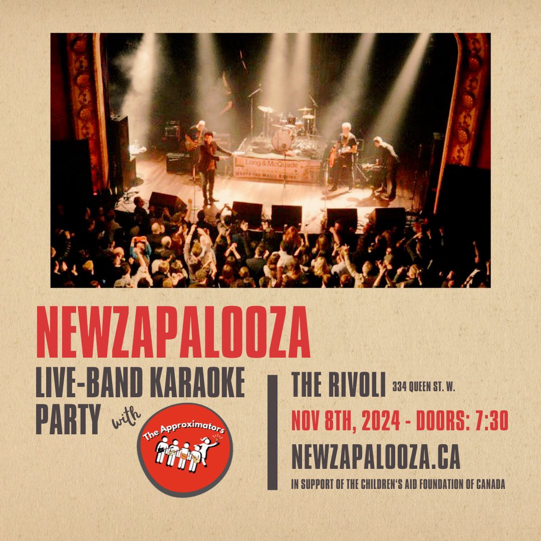 The amazing tradition of journalists playing the hits for charity is back and better than ever with my pal <a href="/nathanwhitlock/">Nathan Whitlock</a>’s live karaoke band. See you there? Tickets: tixtree.com/api/events/pre…