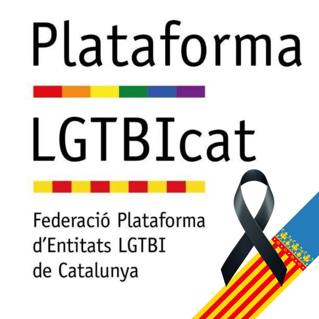🏳️‍🌈 Enviem tot el nostre suport a les víctimes dels tràgics successos al País Valencià i Albacete. 🖤 Condol a les famílies i gratitud als equips de rescat, personal sanitari i voluntaris que ajuden incansablement.

#Solidaritat #PaísValencià #Albacete #TotsAmbVosaltres