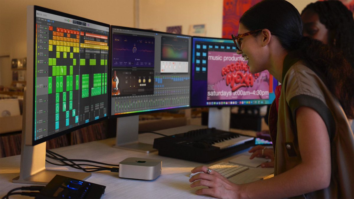 Mac mini M4 Pro รองรับจอแสดงผล 6K สูงสุด 3 จอ! macthai.com/2024/10/30/m4-…