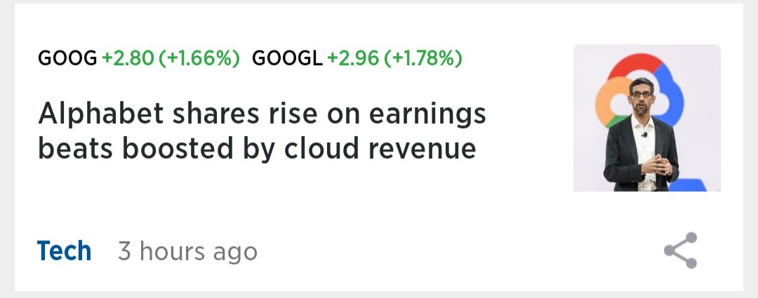 Big beat! Best of the Mag7 $GOOG