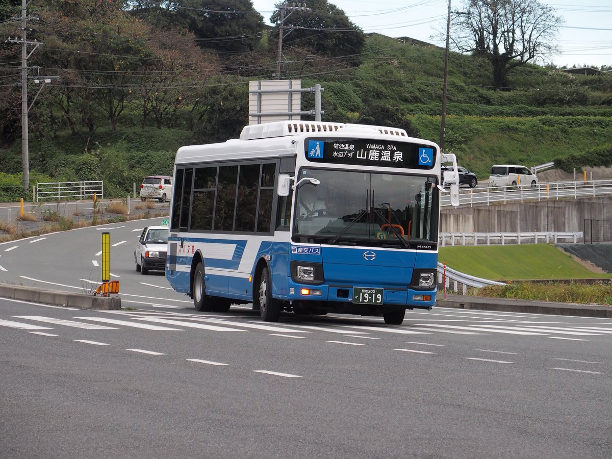 熊本県内バス新規登録情報 熊本200か1919は産交バス山鹿営業所所属の