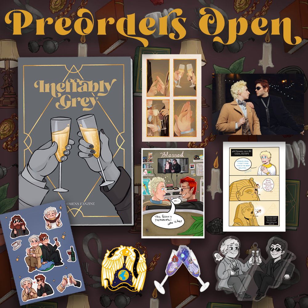 Our preorders are halfway done! Make sure to grab a copy of our #goodomenszine while you still can! #goodomens