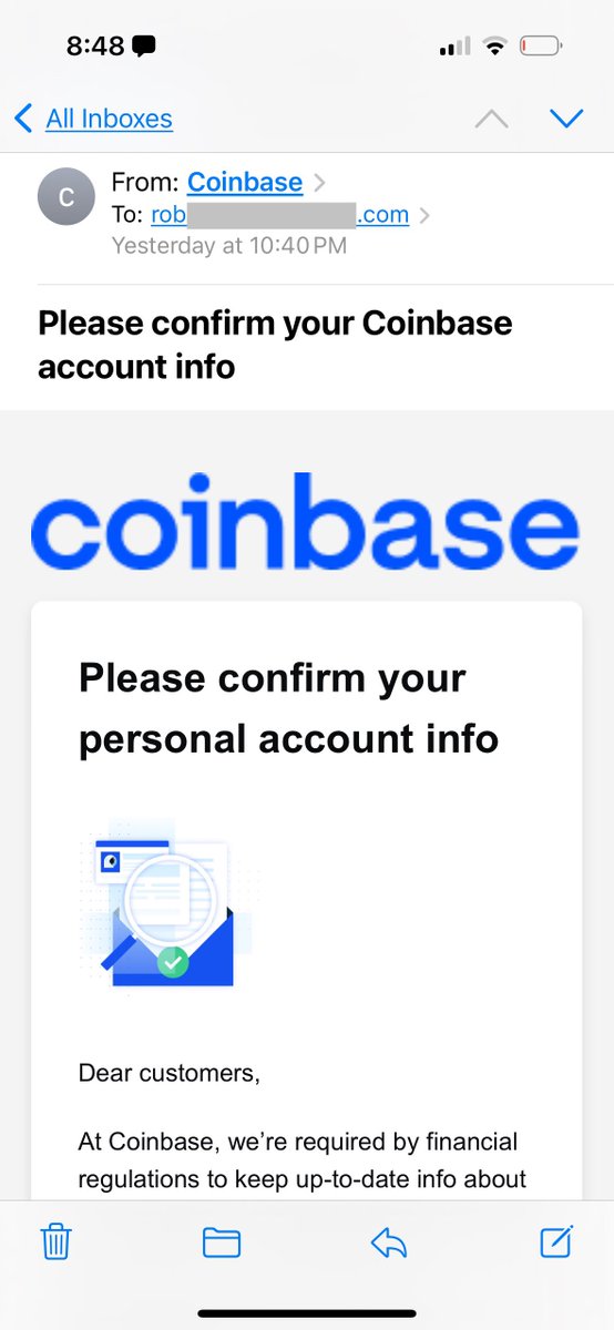 NewsAsset's tweet photo. NEVER respond directly to an UNSOLICITED email. Go to the official site and reach out directly. If you have questions, click on who sent you the email. If it’s not from the official site it’s a scam. 👇👇👇 https://t.co/NDdPVkQ4sd
