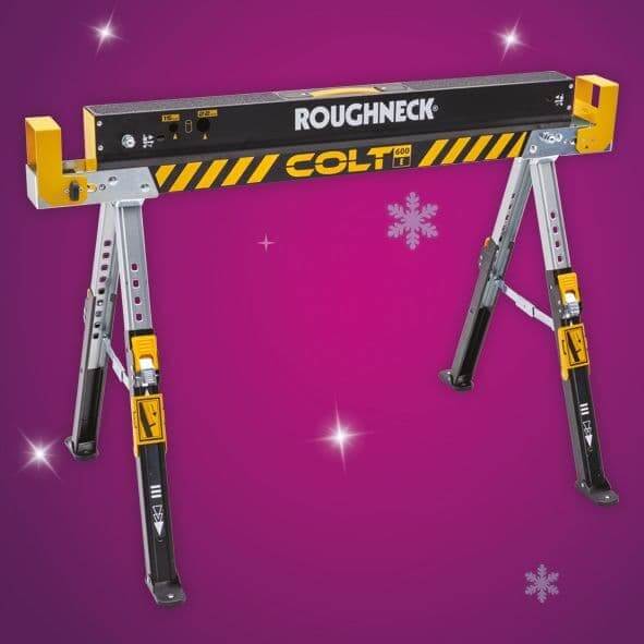 JeffKBMSmith's tweet image. Introducing the Roughneck Colt Folding Steel Sawhorse – the perfect accessory for DIY experts and tradespeople. With a 598kg solo capacity, adjustable legs for stability, and pipe support guides, tackle any project effortlessly. cclr.cc/4eYfLlk #DIY #HomeImprovement