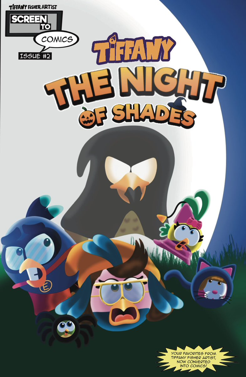 TiffanyArtist56's tweet photo. (1/6) #ScreenToComics are back! Celebrating the 5th anniversary of #TiffanyTheNightOfShades here’s the special in frames edited into a comic!

#TFAScreenToComics #TiffanyFisherArtist #Tiffanimation #TiffanyAndFriends #comics #IbisPaintX #edit #Halloween #Halloween2024 https://t.co/f4o8FzcbBC