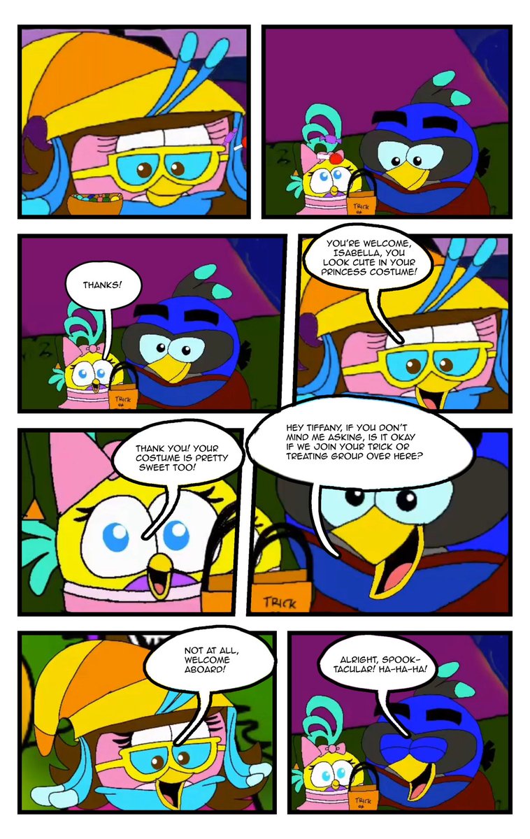 TiffanyArtist56's tweet photo. (1/6) #ScreenToComics are back! Celebrating the 5th anniversary of #TiffanyTheNightOfShades here’s the special in frames edited into a comic!

#TFAScreenToComics #TiffanyFisherArtist #Tiffanimation #TiffanyAndFriends #comics #IbisPaintX #edit #Halloween #Halloween2024 https://t.co/f4o8FzcbBC