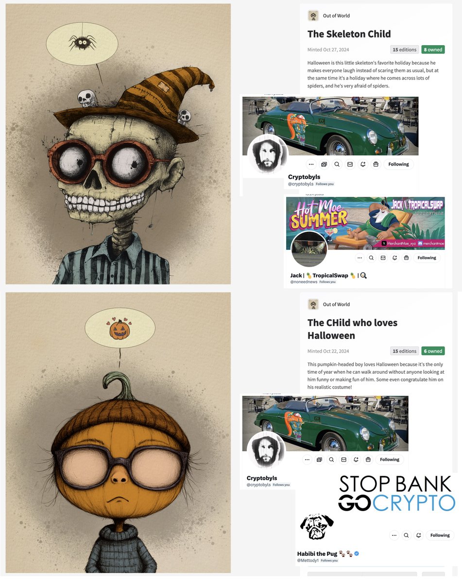 💜🎉 SOLD!! 🎉💜 
OMG!! A big thank you to each and every one of you for collect an edition of The Child who loves Halloween and The Skeleton Child!! 🙏😘🥳
I have no words to say how I am grateful for your support!! 🙏😍
<a href="/cryptobyls/">Cryptobyls</a>
<a href="/noneednews/">Jack</a>
<a href="/Mettody1/">Habibi the Pug 🐾🐾</a>

OE —> 1xtz