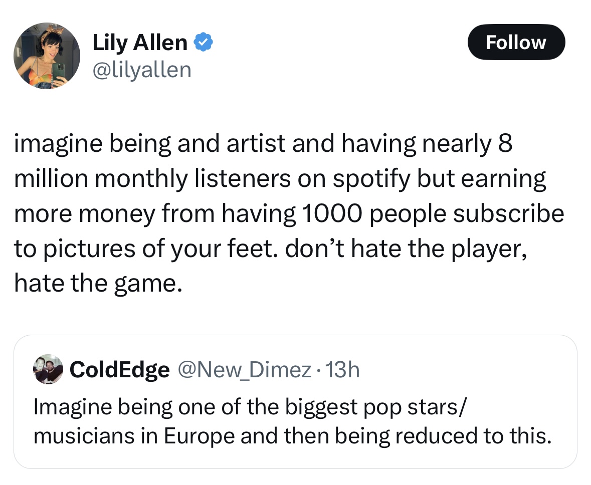 AbelowRob's tweet image. Music is just top of funnel for your feet pics.