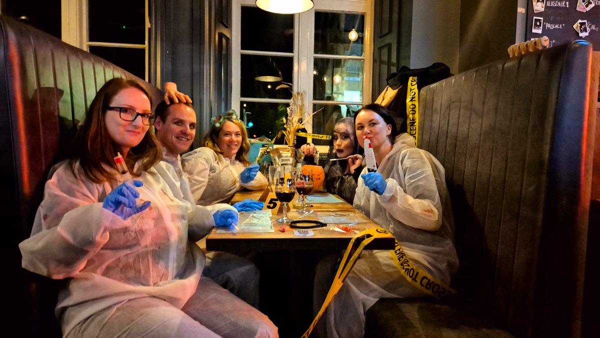 Harry L. Hébert (@hlhebert16) on Twitter photo The <a href="/DundeeCPRG/">Chronic Pain Research Group Dundee University</a> and AMR groups taking a rare break from work to take part in the <a href="/BrewDog/">BrewDog</a> Halloween quiz 🎃. And winning the prize for best fancy dress!
<a href="/UoDMedicine/">UoD Medicine</a>
<a href="/ArlenePetrie1/">Arlene Petrie</a> <a href="/AChristogianni/">Kate Christogianni, PhD</a> The <a href="/DundeeCPRG/">Chronic Pain Research Group Dundee University</a> and AMR groups taking a rare break from work to take part in the <a href="/BrewDog/">BrewDog</a> Halloween quiz 🎃. And winning the prize for best fancy dress!
<a href="/UoDMedicine/">UoD Medicine</a>
<a href="/ArlenePetrie1/">Arlene Petrie</a> <a href="/AChristogianni/">Kate Christogianni, PhD</a>