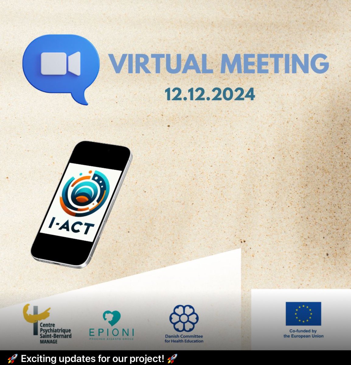 🚀 Exciting updates for our project! 🚀

📅 Save the Date: Our next virtual meeting is coming up on December 12, 2024!
