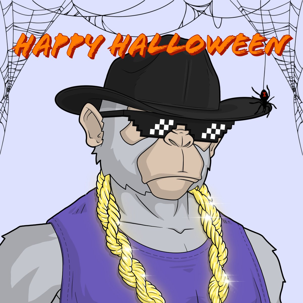 Trick or Treat! In light of the spooky season, my ape wants to treat one lucky ghoul to $50 in #ETH! 👻🎃

To Enter:
1️⃣Follow Me 🤠
2️⃣Like &amp; RT 🔥
3️⃣ Tag 2 Friends 😈

Winner picked in 48 hours ⏰ —good luck guys, here’s to a frightfully lucky Halloween! 🍬🍀👹#TrickOrTreat