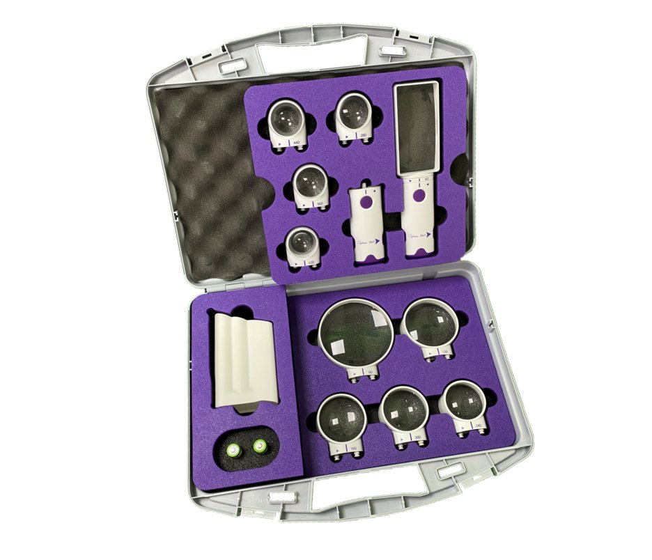 OptimaLowVision's tweet image. Our Dart Assessment Case is a must-have for mobile and busy professionals. It includes interchangeable magnifying heads and SMD LED illuminated handles, perfect for quick, efficient assessments! 
#LowVision #Magnifiers #DartAssessment #VisionSolutions #lowvisionawareness