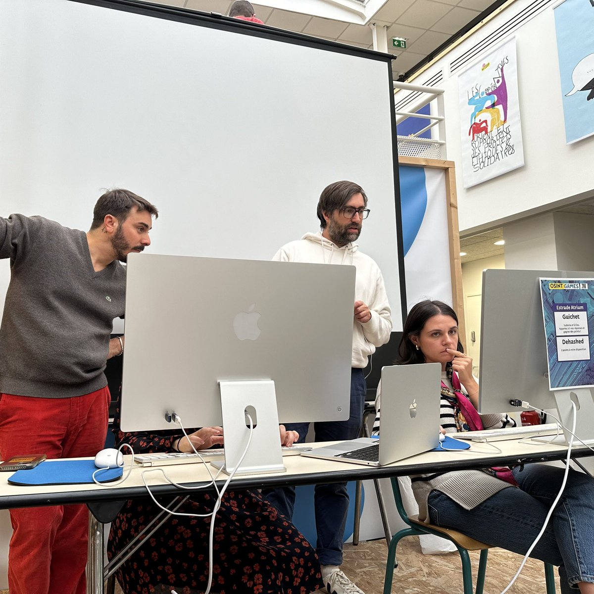 emi_formations's tweet photo. La semaine dernière nous avions le plaisir de recevoir des journalistes du Groupe @lemondefr  pour une formation intra #OsintGames ! 
Feat. @Geo_Gavalda @Barbayellow @secou @manhack #OSINT 
@idautresme https://t.co/sigYsyYytp