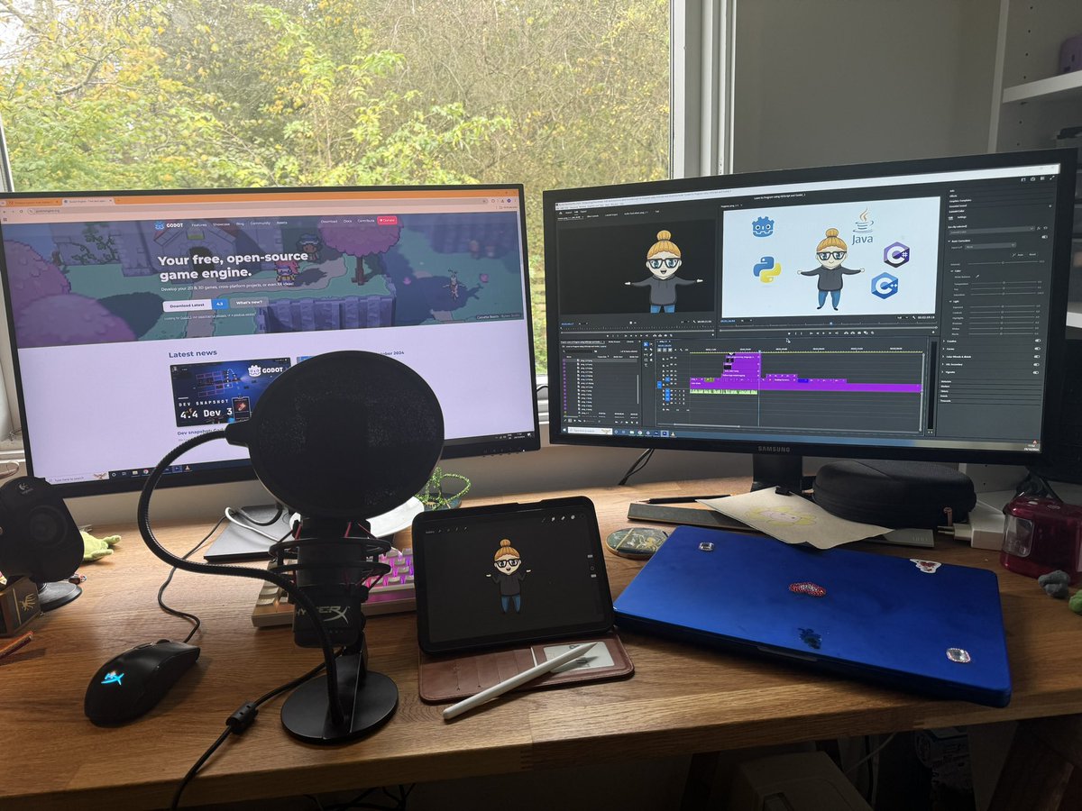MakerTech_dk's tweet photo. Normally I don’t have any time to work in the mornings.

But this morning my husband had to take our youngest to an appointment.

So I jumped into hyper focus, and now the first episode in my new series 
“Learn to program using GDScript and Godot” is finally almost done🤩

#godot https://t.co/6YIef3udcI