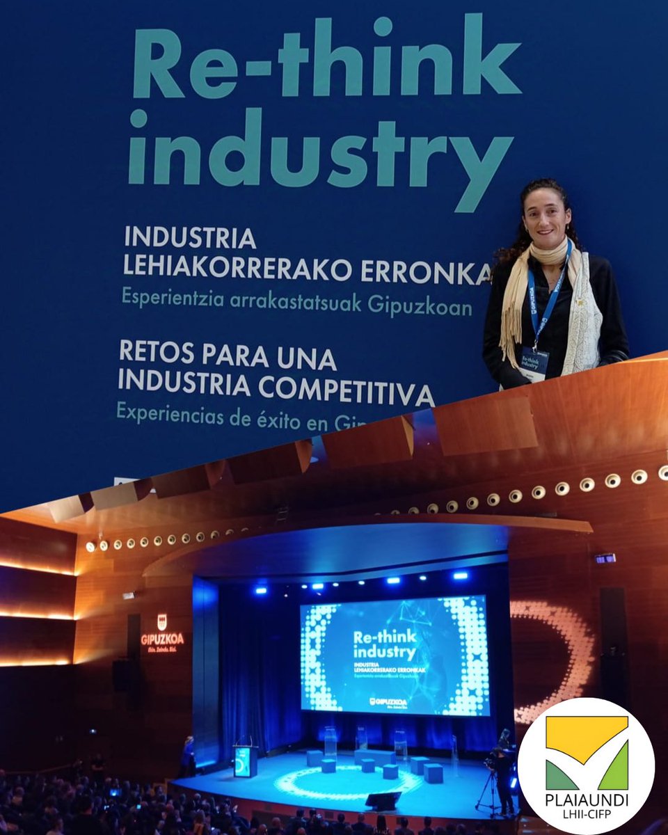 PlaiaundiBerri's tweet photo. Re-think industry 2024an parte hartzen ari gara gaur. @Plaiaundi_LHII|tik empresen behar digital, jasangarri eta pertsonen generazio arteko lankidetzari aurre egiten laguntzeko prest gaude! #EtorkizuneraElkarrekin #EkinZainduBizi https://t.co/igX7xemKaf