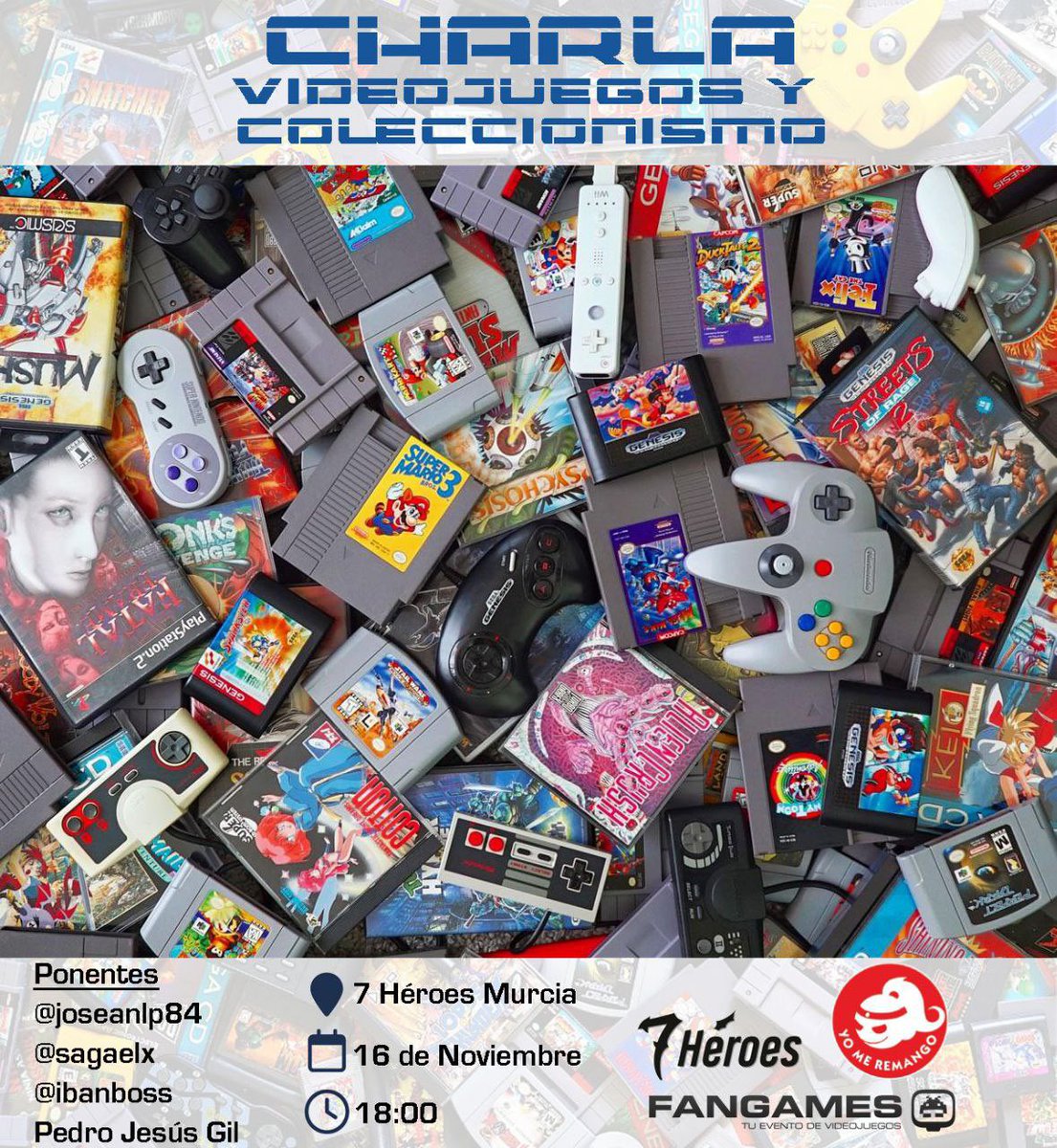 ¡Prepárate para el <a href="/MurciasereManga/">Yomeremango</a> con esta increíble actividad Pre-Salón! 🎮

📅 16 de noviembre
📍 <a href="/7Heroesmurcia/">7Heroes</a> 

Ven a sumergirte en el mundo gamer y celebra con nosotros el espíritu del Salón del Manga. ¡Te esperamos! 😎