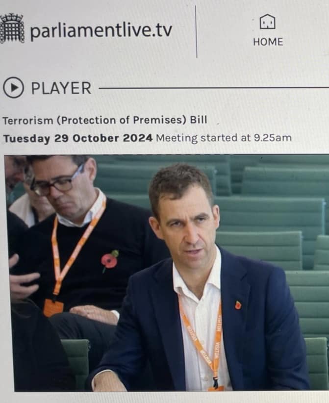 Brendan Cox and Figen Murray alongside Andy Burnham gave evidence to the House of Commons committee yesterday on Martyn’s Law &amp; why it’s so critical to protecting our country from terror. As  Figen said, it’s time to get this done. #MartynsLaw