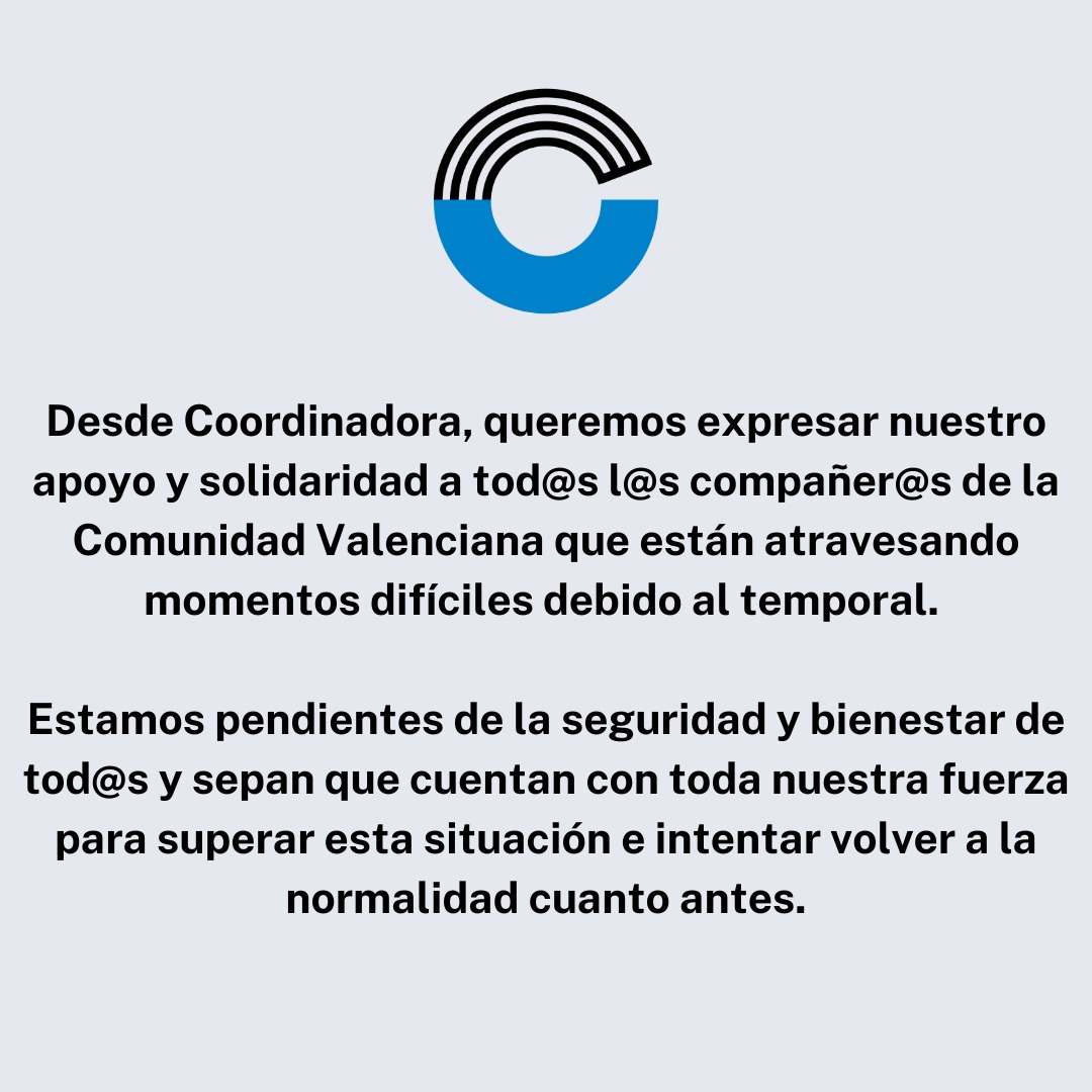 Coordinadora - CETM #45AñosCoordinadora (@soycoordinadora) on Twitter photo 