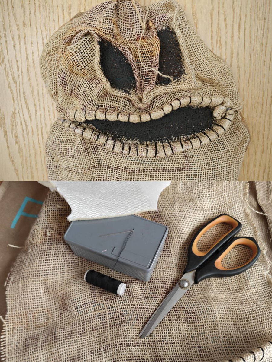 #HalloweenRecycledCompetition2024 Scary face mask made from a recycled potato bag #sunsetbayclub <a href="/ElenaDortaTFE/">Elena Dorta</a> <a href="/CassandraGH828/">Cassandra Graikowski</a> <a href="/MariaLucaSnche1/">Lucía Sánchez</a>