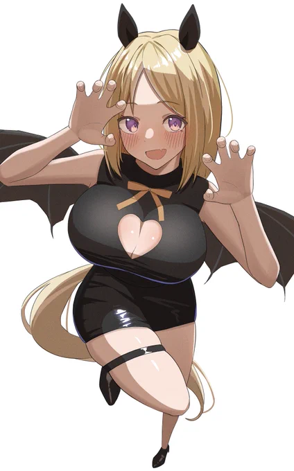 お菓子くれないと、イタズラしちゃいますよー? #ウマ娘 #ナリタトップロード