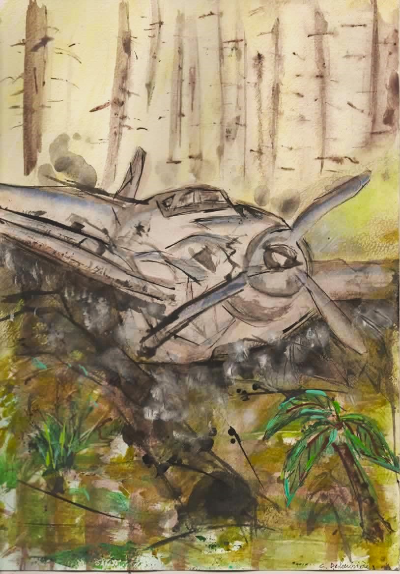 dlrchantal's tweet photo. #WatercolorArt #WatercolorPainting #SelfTaughtArtist #PlaneCrash #NatureAndArt #DramaticArt #WoodlandScene #InspiredArt #UniqueCreation #NatureArt #EmotionalPainting #ArtAndNature #PassionateArtist #ArtAndEmotion #UniquePainting #MomentArt #EmotionArt #delari https://t.co/KarexJ6hns