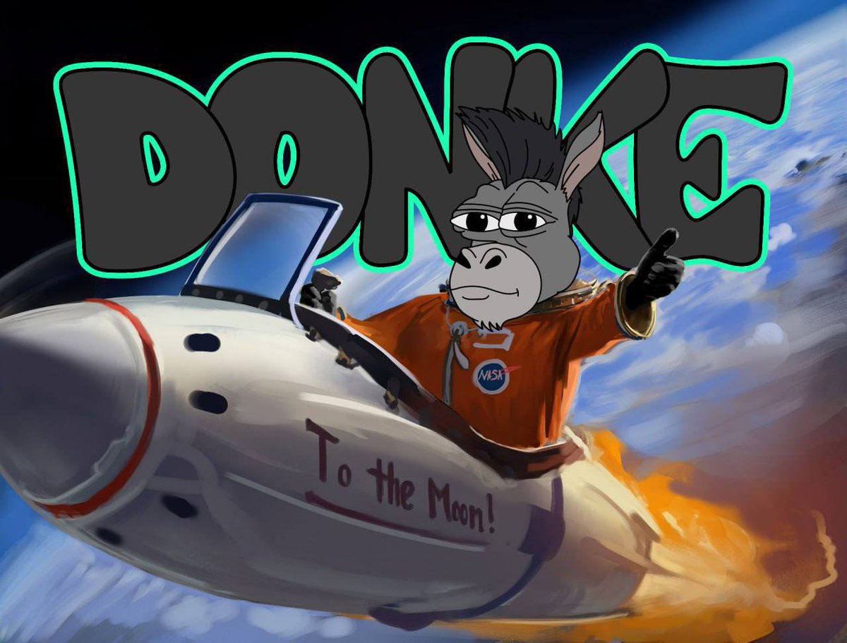 Gm 🌅 
$Donke rocket is ready and will get to the moon before #SpaceX 🚀🔥
Catch us if you can 🏃‍♂️ 

🥕  CA: 9t31CoUG4Xb77AW5exQhQtGy3Kz2MPrNifno6tbJzRTn 🥕

Join the #DonkeMovement 

#Memecoin #1000x #Solana #SUPERCYCLE #Crypto #Elon