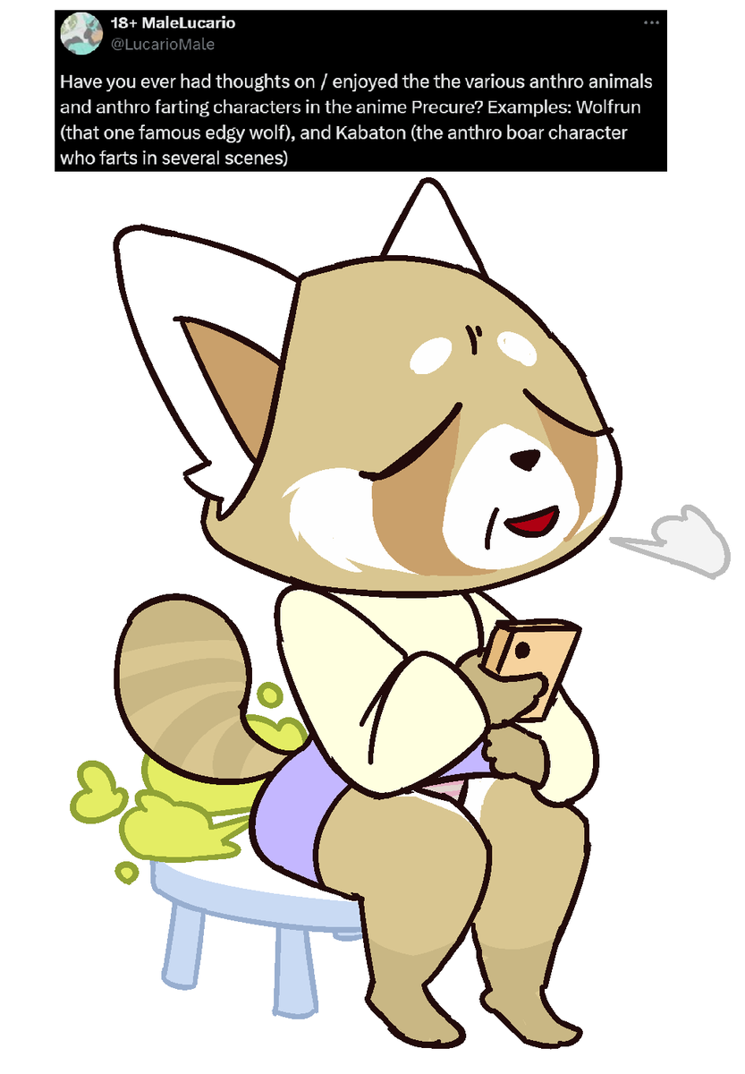 popoisyucky's tweet photo. @LucarioMale have never been super into anime but I do really like Aggretsuko https://t.co/DGN8ModkiS