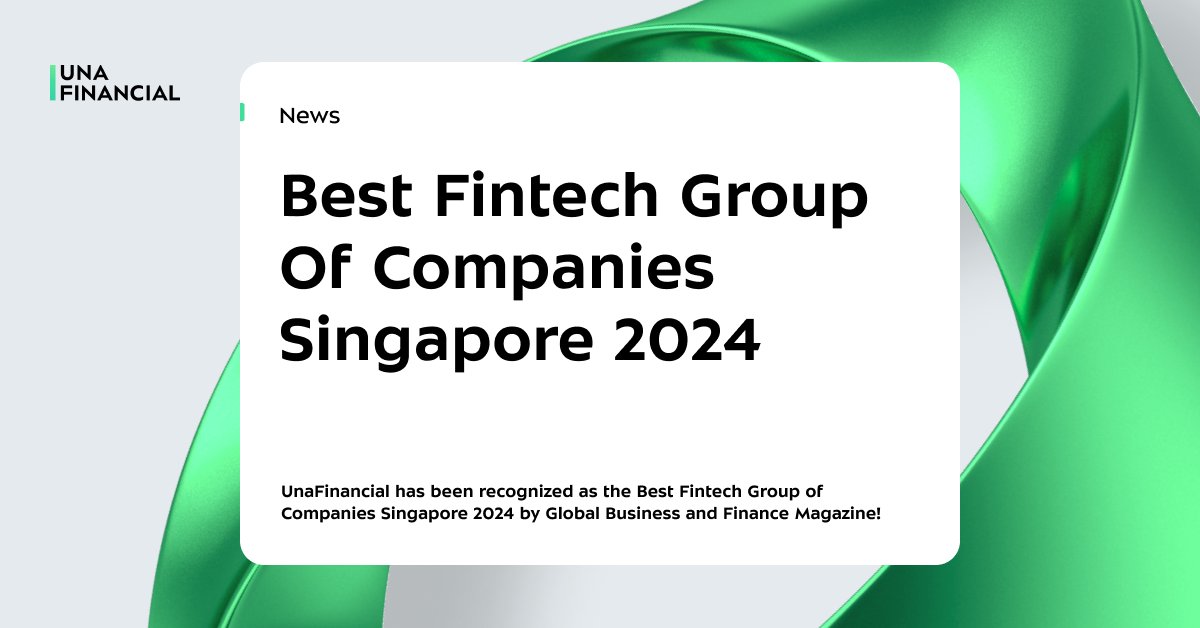 UnaFinancial1's tweet photo. 🏆 Excited to share that UnaFinancial is named Best Fintech Group of Companies Singapore 2024 by @gbfinmag!

Grateful for our team &amp; partners driving innovation in fintech and expanding financial access. Here’s to more milestones ahead! 🚀💡 #Fintech https://t.co/e2PAyXs0tZ