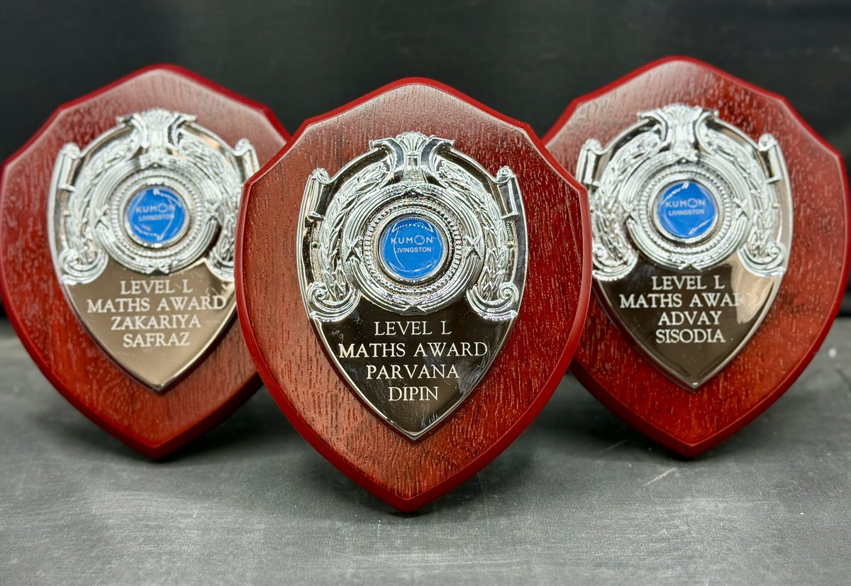 SupremeEngraver's tweet image. We supply trophies, awards and medals to a number of #Kumon Learning Centres around the UK 👩‍🎓👨🏻‍🎓🥇🏆