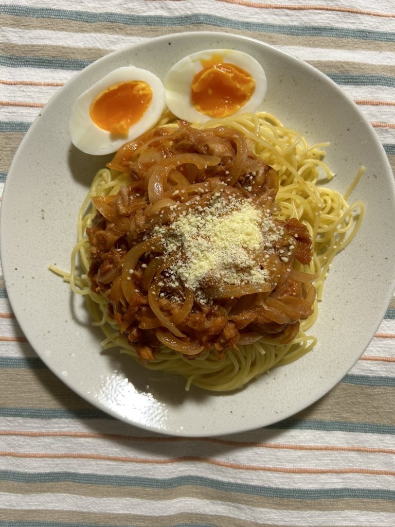 shin___0701's tweet photo. ツナパスタできました🍝 https://t.co/QGmMywyZAA
